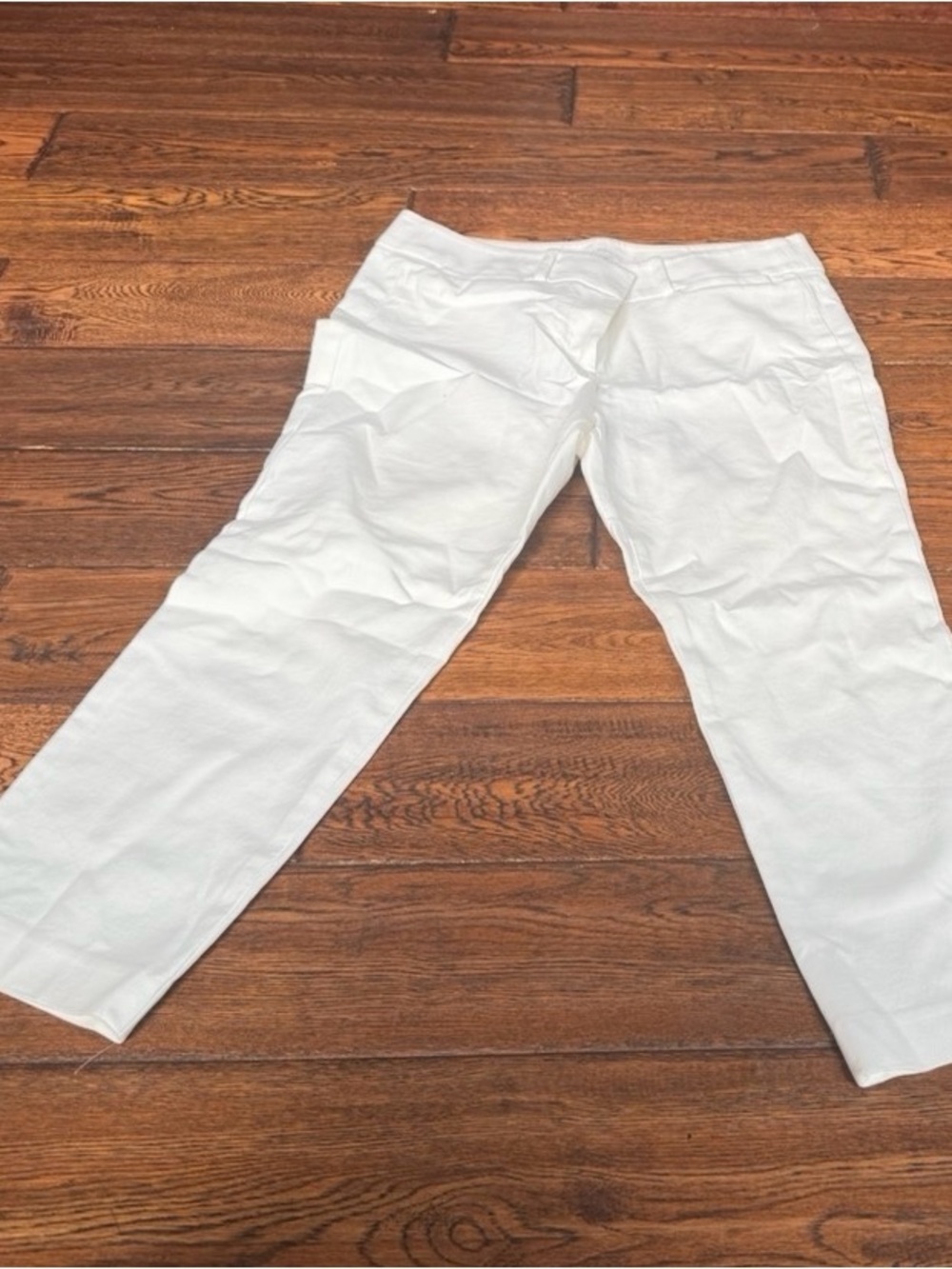 Ann Taylor LOFT Marisa Straight-Leg Pants in Off-White